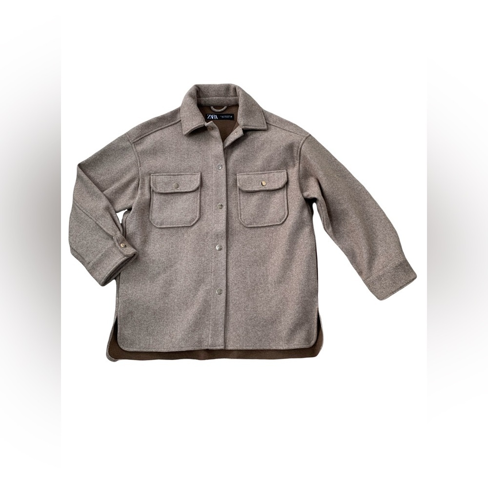 Zara Women’s Size XS Tan Shirt Jacket